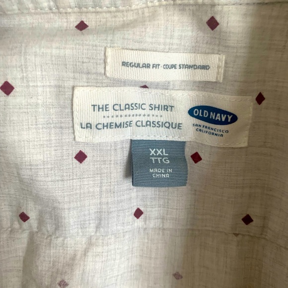 Diamond patterned Button Down Shirt - XXL - Old Navy - Picture 4 of 6